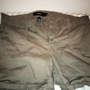 Torrid Women's Olive Green Shorts Size 16